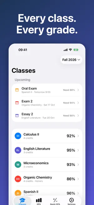 GPA Calculator screenshot 1