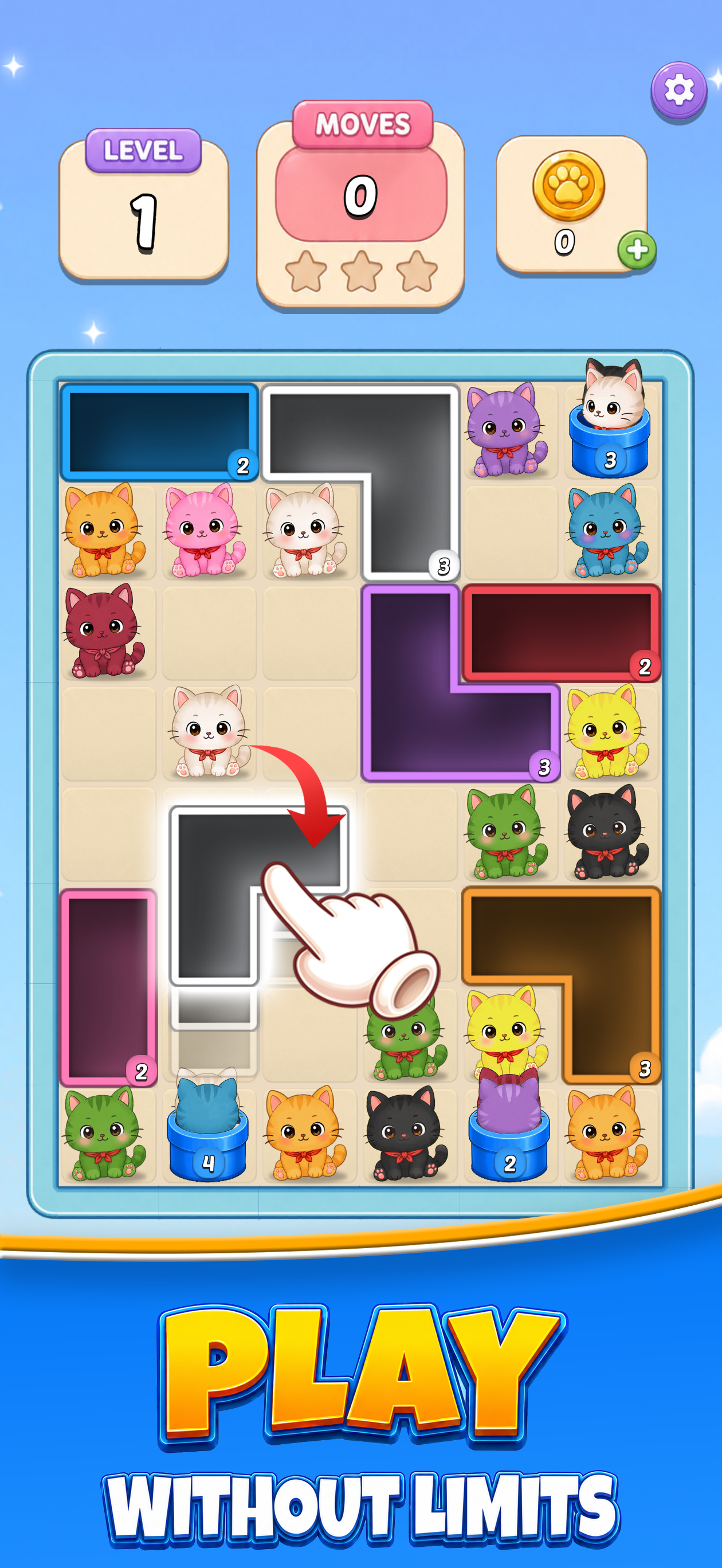 Drop The Kitty: Cat Puzzle screenshot 2