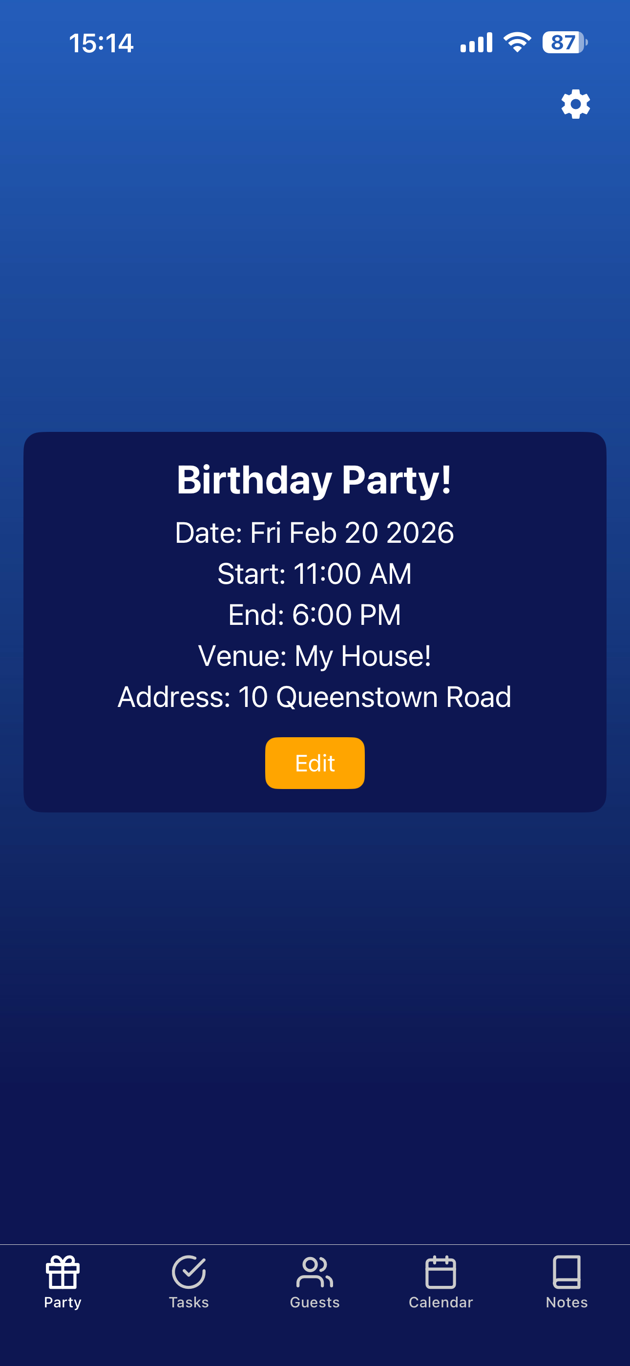 MyPartyPlanner screenshot 5