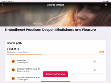 Somatica Classes iPad screenshot
