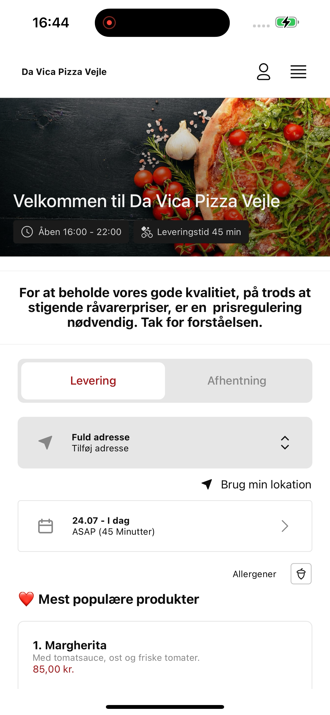 Da Vica Pizza Vejle screenshot 5
