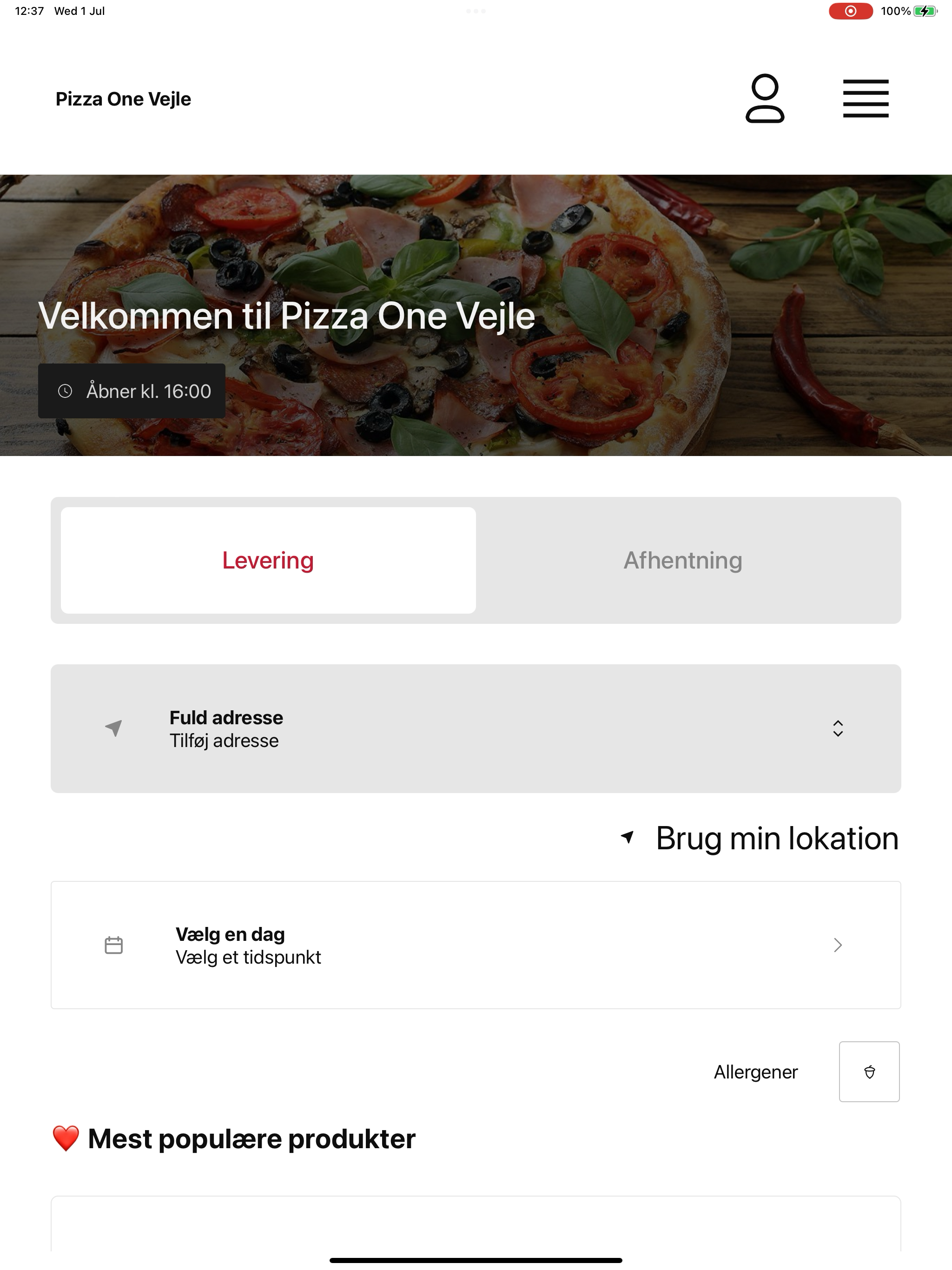 Pizza One Vejle screenshot 5