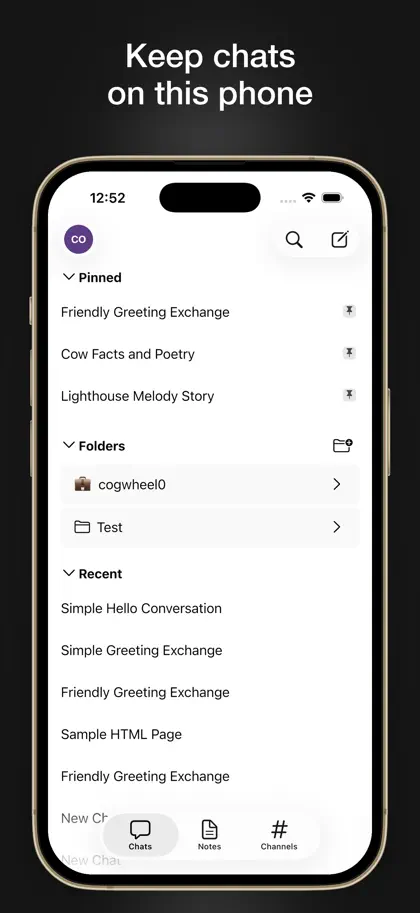 Screenshot 3 di 6 di Conduit: Open WebUI & AI