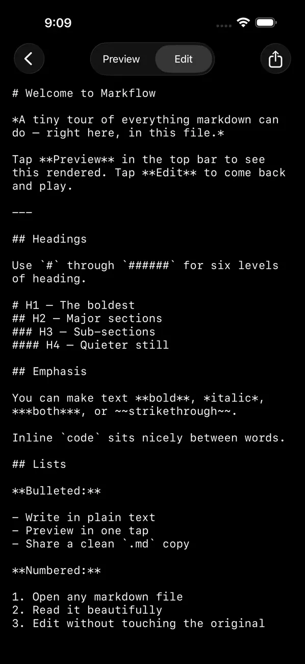 #4. Markflow — Markdown Reader (iOS) Ved: Santiago Alonso Alexandre