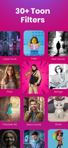 Cartoon Photo Generator: Toonz iPhone screenshot