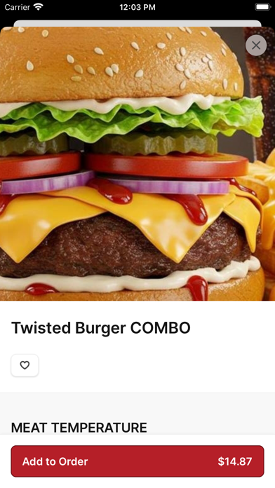 Twisted Wings To Go iPhone screenshot 3 - Food & Drink app