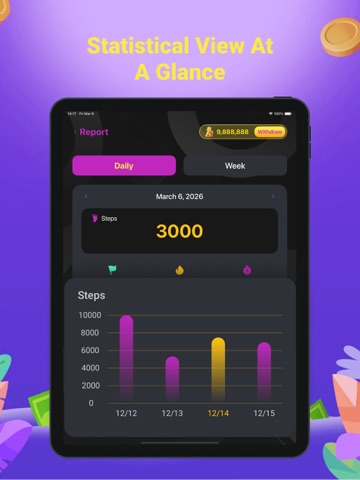 WalkMint: Walk Steps & Rewards iPad screenshot