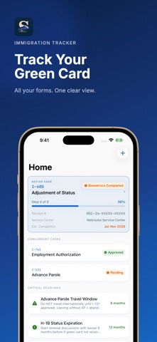 Visa Status Tracker - Settle iPhone screenshot