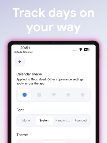 Daily Tracker: One Day iPad screenshot