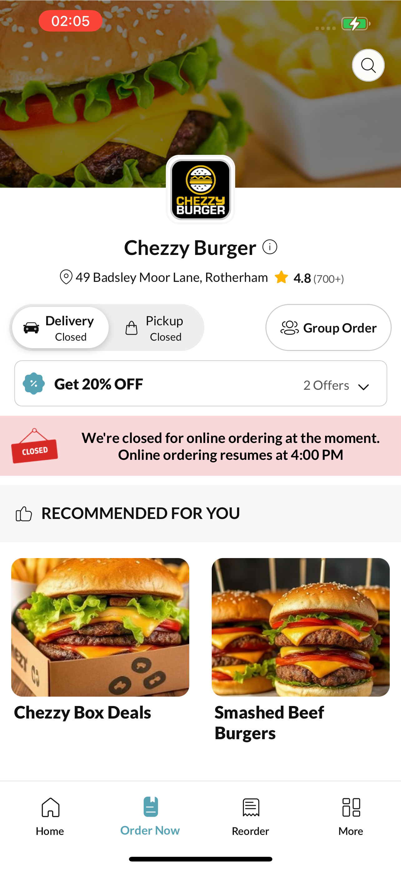 Chezzy Burger Rotherham screenshot 2