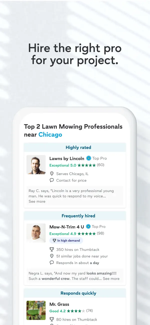 Thumbtack: Home Service Pros screenshot 5