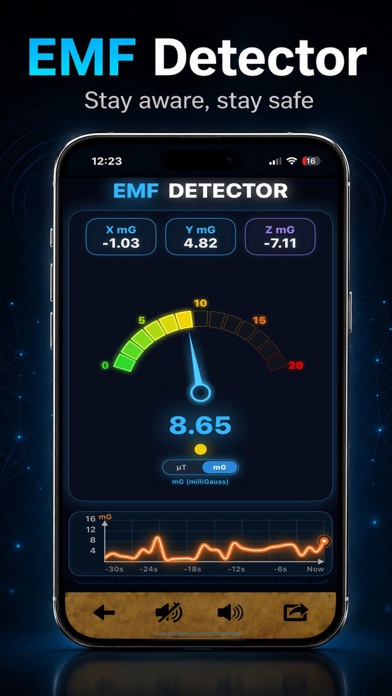 EMF Field Detector RF Scanner Screenshot 2 of 9