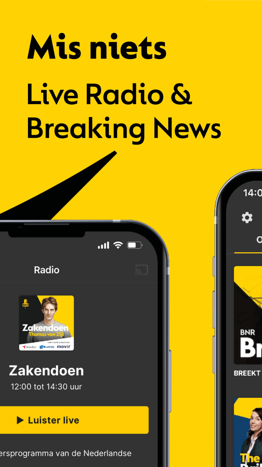 #4. BNR | Nieuws, Radio & Podcasts (iOS) By: FD Mediagroep