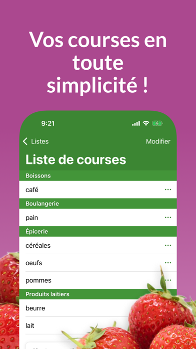 Screenshot #1 pour Liste de courses OurGroceries