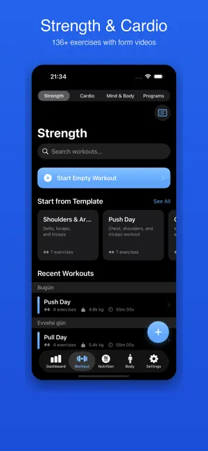 LogFit - Fitness & Workout Log screenshot 2