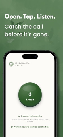 Bird Call Identifier: One Tap Screenshot 1 of 4