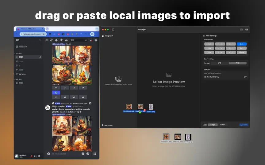 GridSplit - AI Image Splitter iPhone Screenshot 2