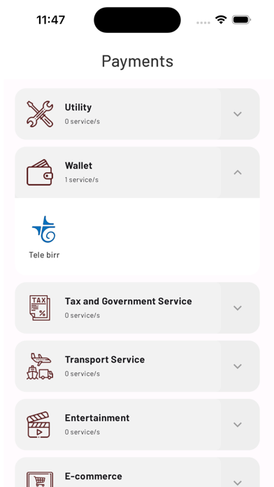 Bunna Bank Abol Mobile Banking Screenshot