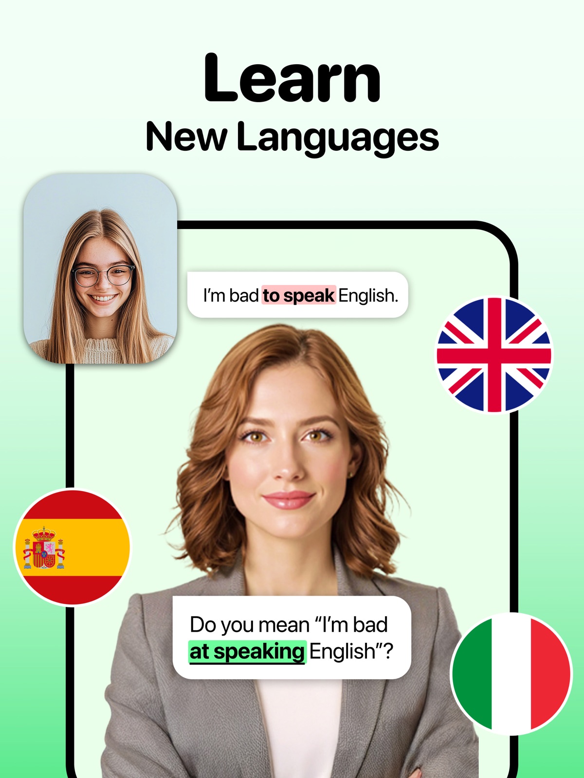Language Learning Tutor: Lina ipad screenshot 3
