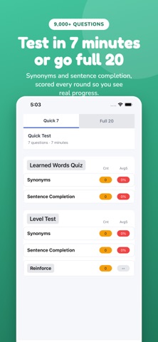 ISEE Vocab: Dark Horse Daily screenshot