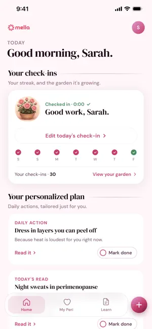 Mella: Perimenopause screenshot 1