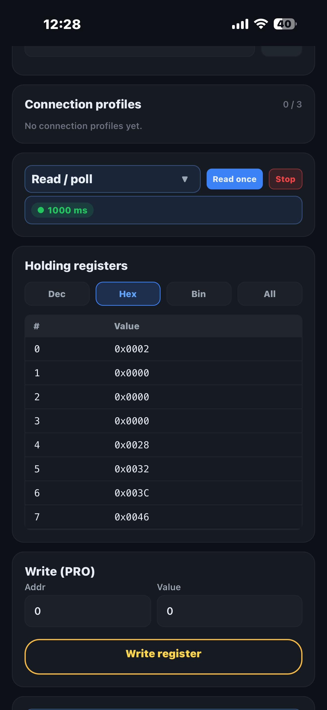 Modbus TCP Tools screenshot 6