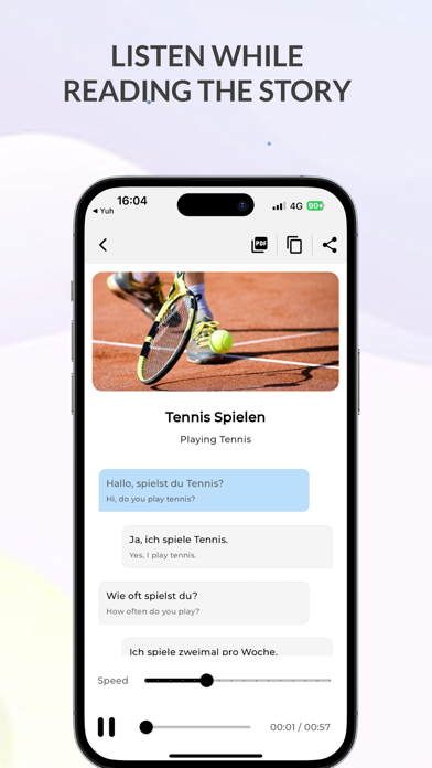 Learn German AI Conversations iPhone screenshot 4 - Education app