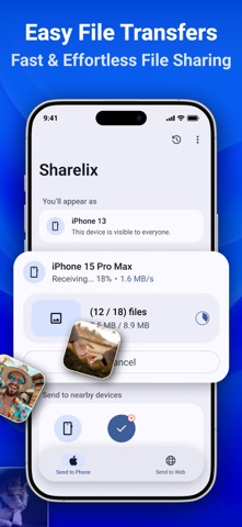 Sharelix : Air File Share iPhone screenshot