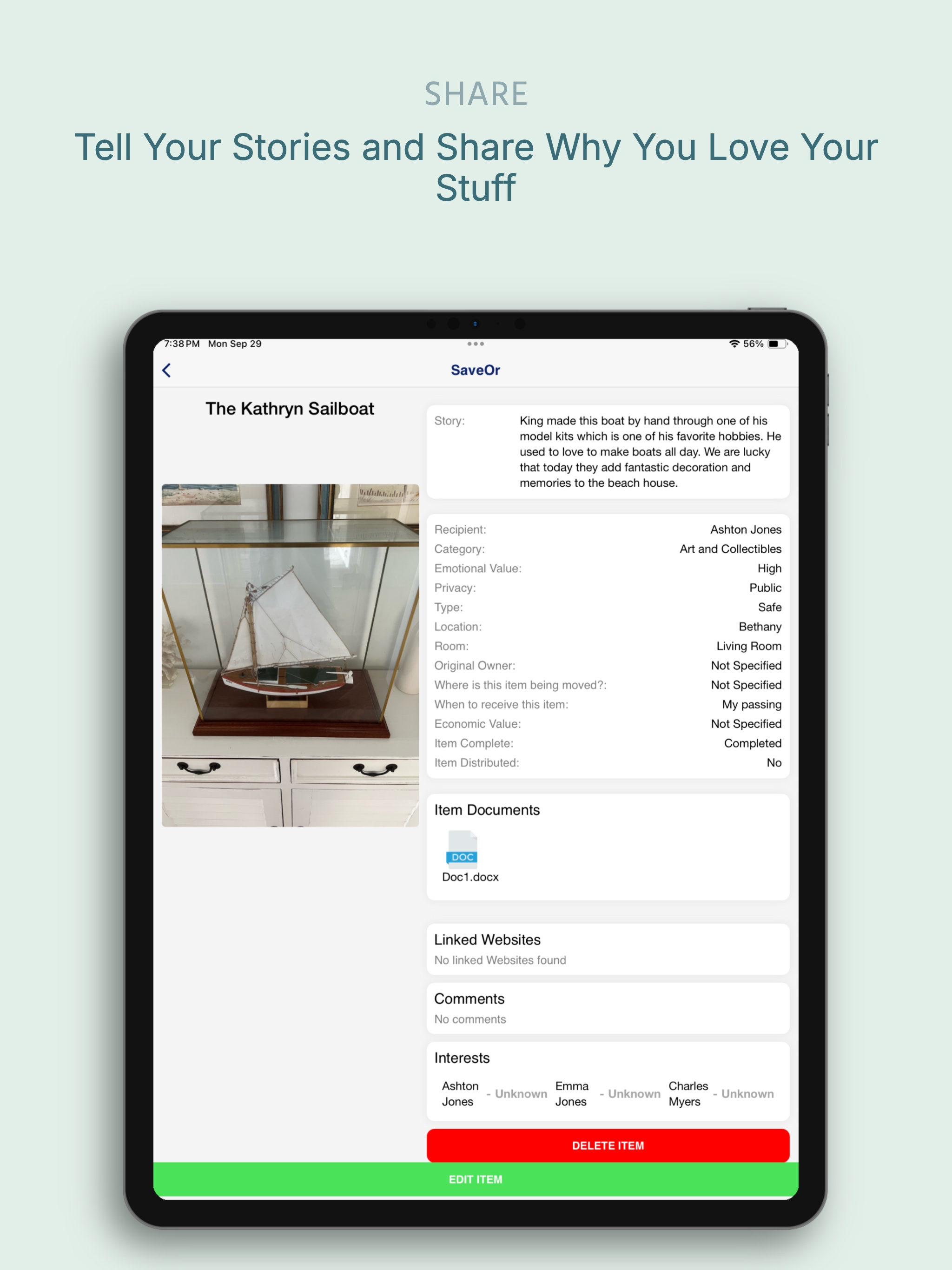 SaveOr: Home Inventory App