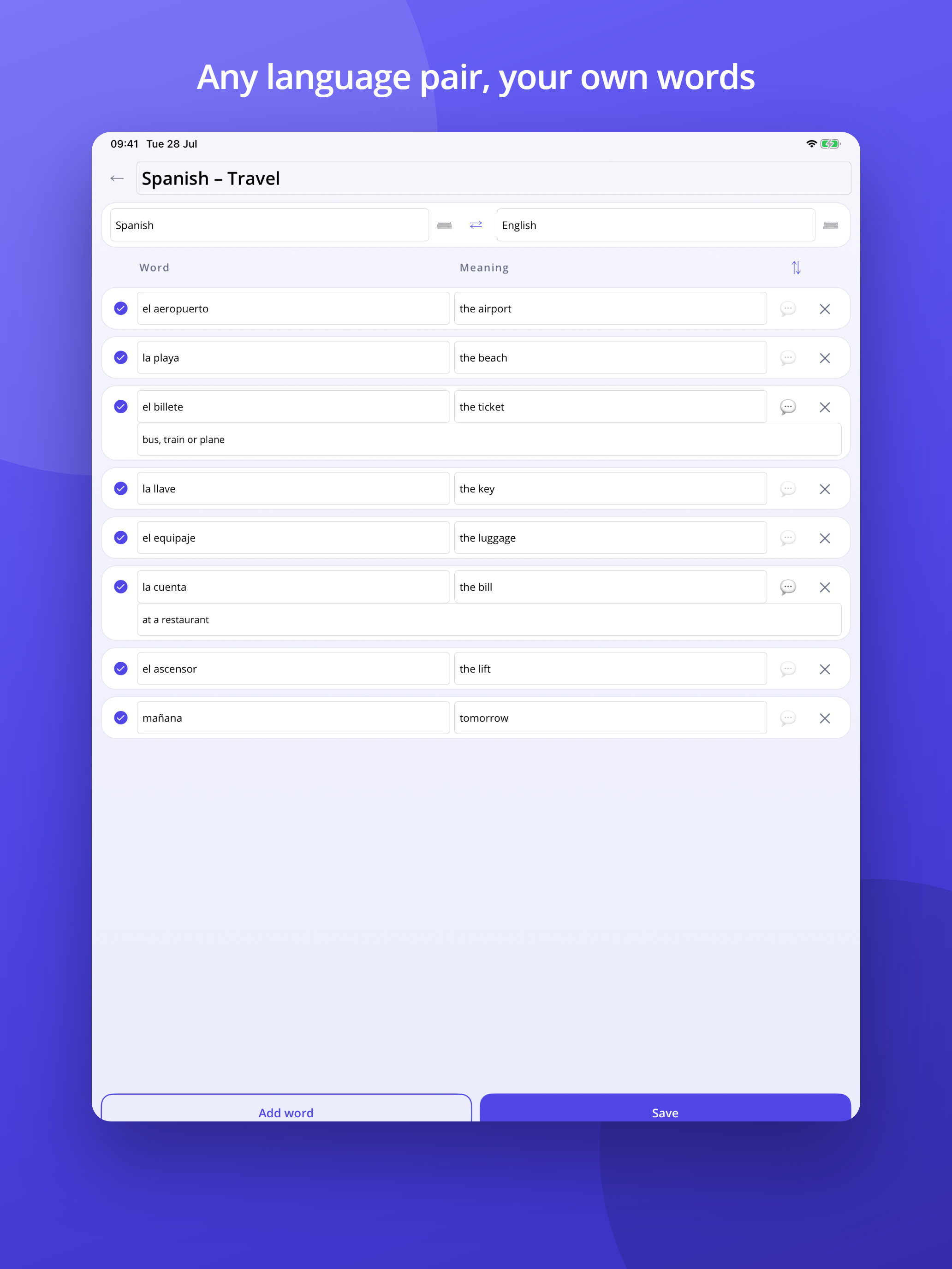 Glosa – Vocabulary Quiz screenshot 10