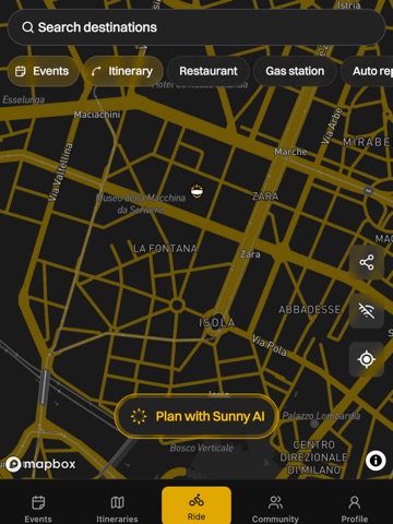 SunnyBiker - GPS + weather iPad screenshot 1