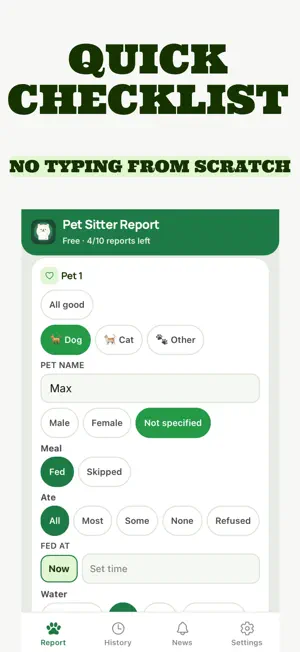 Pet Sitter Report screenshot 2