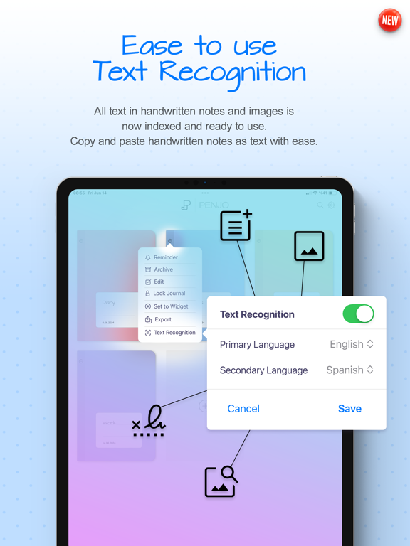 Penjo: Pencil Journal, Planner iPad screenshot 5 - Productivity app