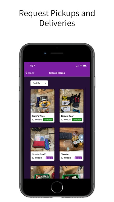 Bins Storage Screenshot