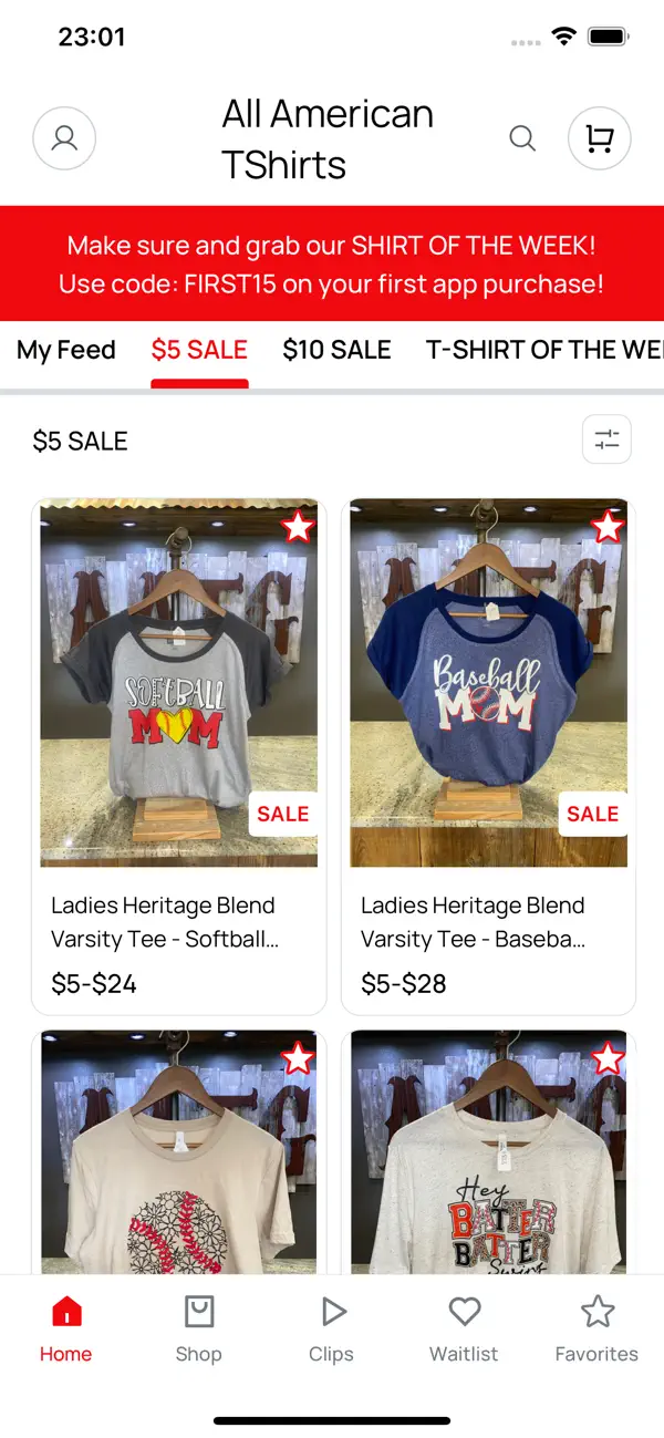 Screenshot #1 pour All American TShirts
