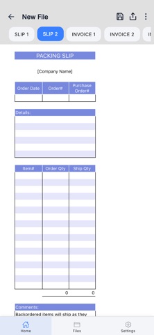 Packing Slip iPhone screenshot