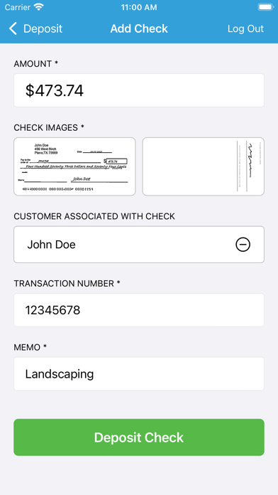 PCSB Bank Deposit XPress Screenshot