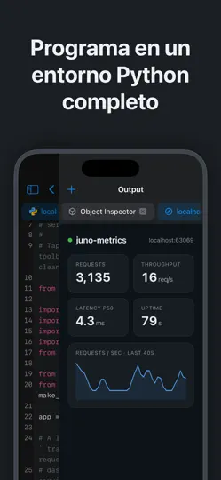 Captura de pantalla de Juno – Python Y Jupyter en iPhone 2
