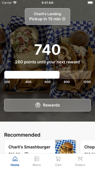 Charli's Landing app screenshot