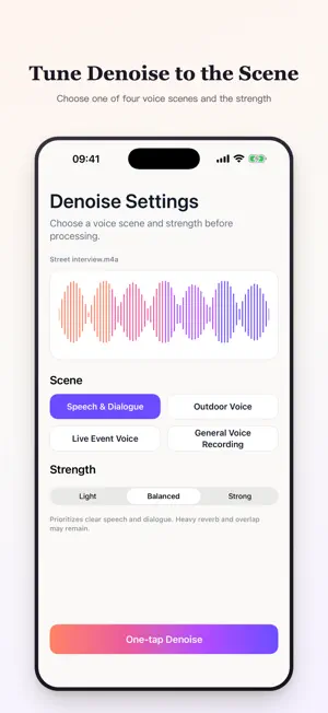 NoiseGone: Audio Cleaner screenshot 2