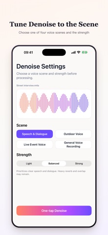 NoiseGone: Audio Cleaner Screenshot 2 of 6