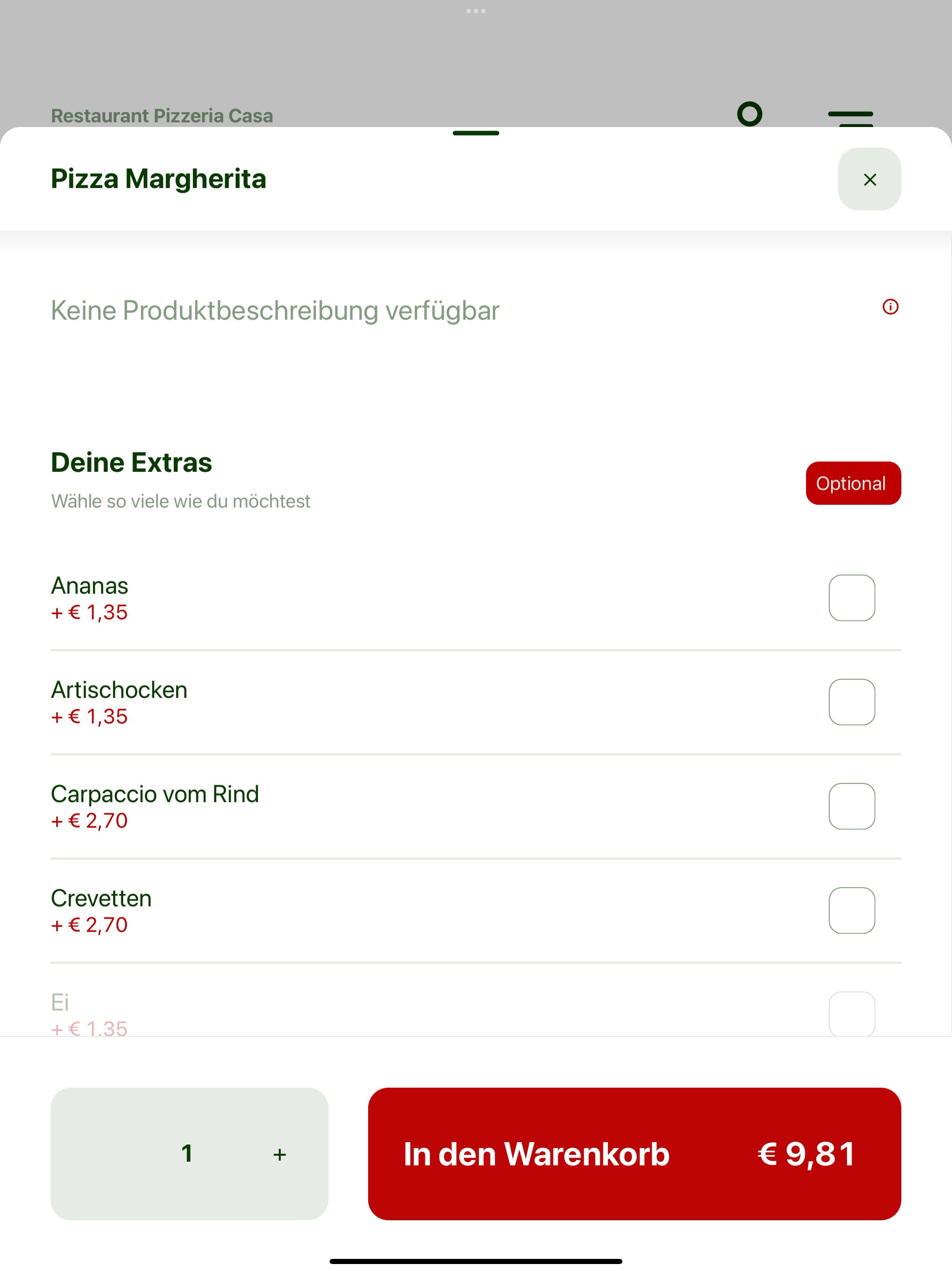 Pizzeria Casa Antica Götzis