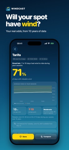 Windcast app screenshot