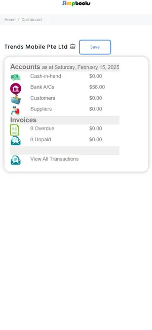 Simpbooks screenshot 1