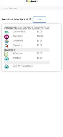 Simpbooks screenshot
