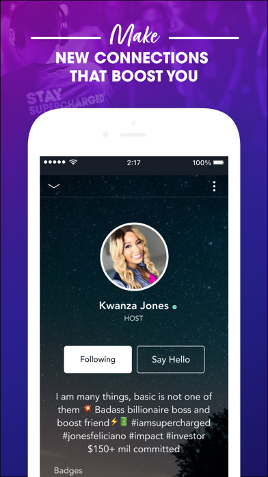 Kwanza Jones Boost Friends Screenshot