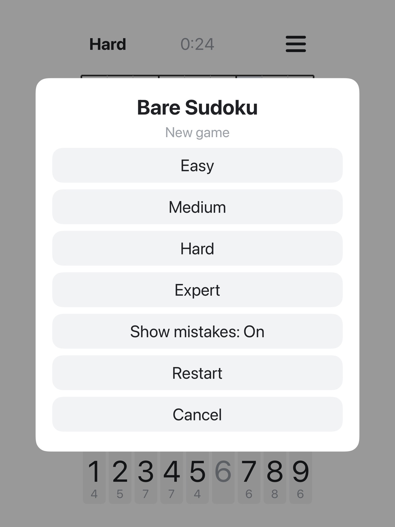Screenshot 9 of Bare Sudoku