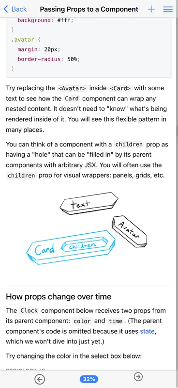 React Handbook screenshot 3 of 5