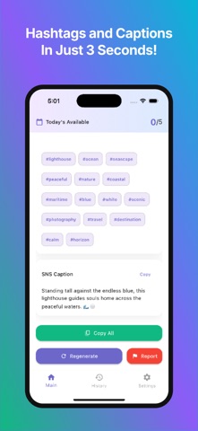 AI Hashtag Generator Pro Screenshot 2 of 5