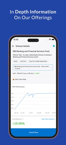 SBI Mutual Fund-InvesTap Nxt iPhone screenshot